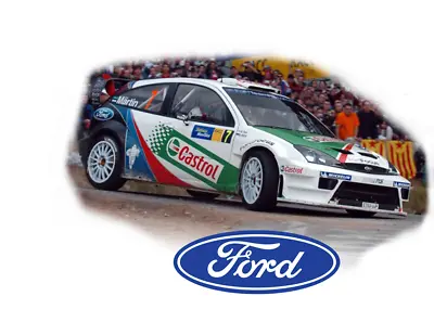 1:10 RC Clear Lexan Body Shell 2003 Ford Focus WRC With Castrol Decals • £45.70