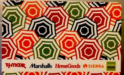 TJ Maxx Marshalls HomeGoods Sierra Gift Card (NO VALUE) MAKE SOMEONE FEEL GOOD!! • $1.20