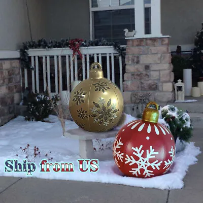$14.99 • Buy Outdoor Christmas Inflatable Decorated Ball Balloon Snowflake Santa Indoor Decor