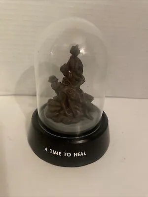Franklin Mint Vietnam War Sculpture With Glass Dome Limited Edition 1993 • $68