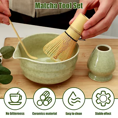 4Pcs Matcha Whisk Set Elegant Matcha Tea Set Matcha Making Kit With Matcha Swnlx • £19.99