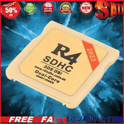 For R4 SDHC Adapter Secure Video Game Card Gold White For NDS 3DS (Gold) • £7.07