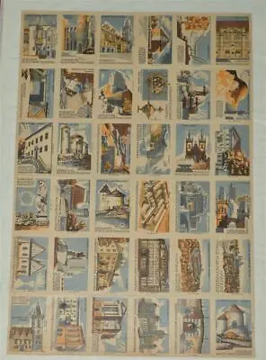 Matchbox Labels Hungary City Tower Castle Church - Whole Set - Uncut RARE • $29.26