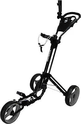 3 Wheel Push Pull Golf CART - Foot Brake - ONE Second To Open & Close! • $545.95