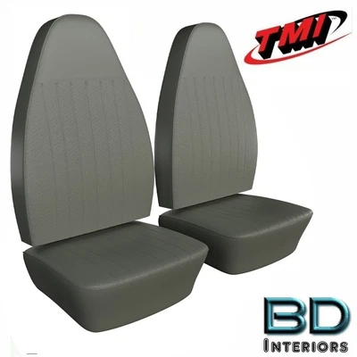 $220.15 • Buy 1973 VW Volkswagen Bug Super Beetle Slip On Front Seat Upholstery- Grey In Stock