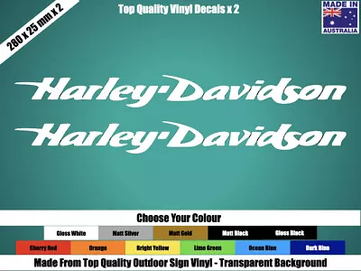 Harley Davidson Decals Stickers - Motor Bike Chopper - Choose Your Colour • $9.95