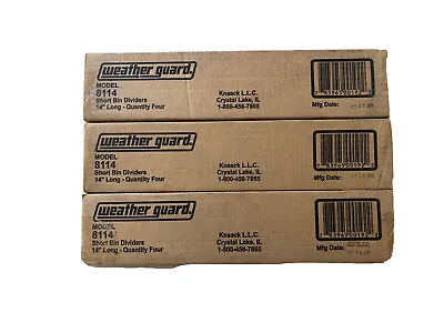 Weather Guard 8114 White Van Storage Shelf Bin Divider Set Of 4; 14  L X 3  H • $40