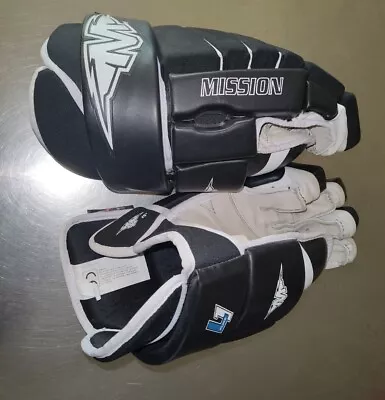 Hockey Gloves 15 Mission L1 Excellent Condition Xlarge Sr Black • $75