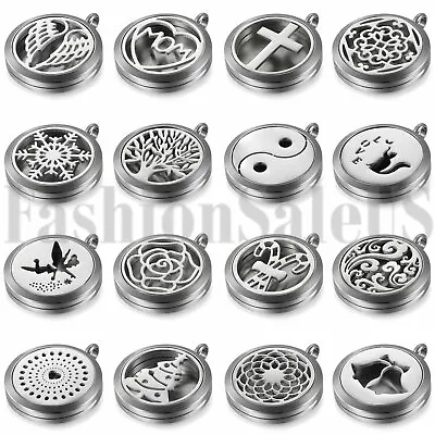 Pad Locket Necklace Fragrance Essential Oil Aromatherapy Diffuser Pendant NEW • $9.59