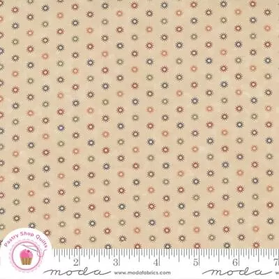 Moda CLOVER BLOSSOM FARM 9717 11 Beige Tan Multi  KANSAS TROUBLES Quilt Fabric • $6.40