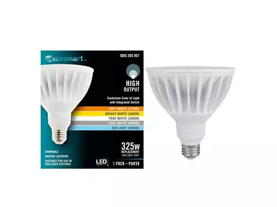 EcoSmart 325-Watt Equivalent PAR38 Dimmable Flood LED Light Bulb (1-pack) • $24.97