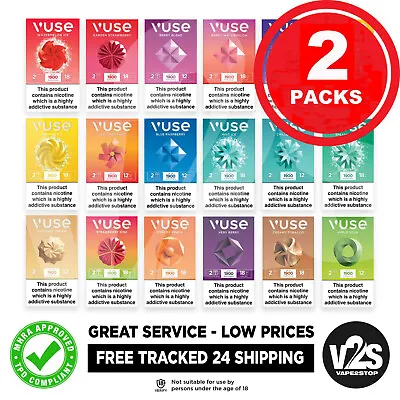 VUSE EPOD Cartridge Vype E Pod EPods Refill 2 Packs Of 2.  All Flavours Stocked. • £13.49