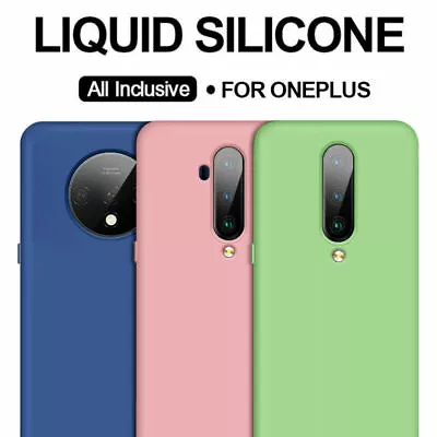 For OnePlus 8 7T 7 Pro 7 6T 6 Shockproof Liquid Silicone Soft Phone Case Cover • $12.72