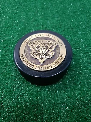 Quad Cities Mallards 5th Season Hockey Puck Limited Edition 1995 - 2000 Lindsay • $9.95