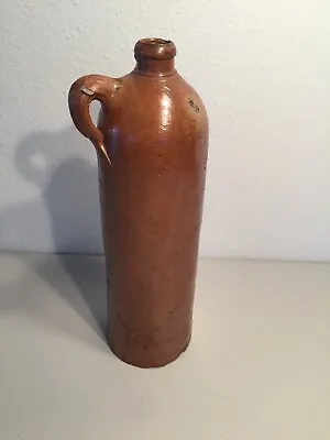 Antique Pottery Jug Gin Bottle Wynand Fockink Amsterdam Stoneware Applied Handle • $59.95