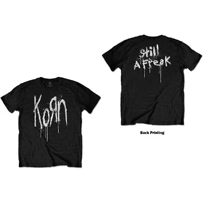 $26.99 • Buy Korn Still A Freak Band Logo Black Short Sleeve T-Shirt Adult Large Tee