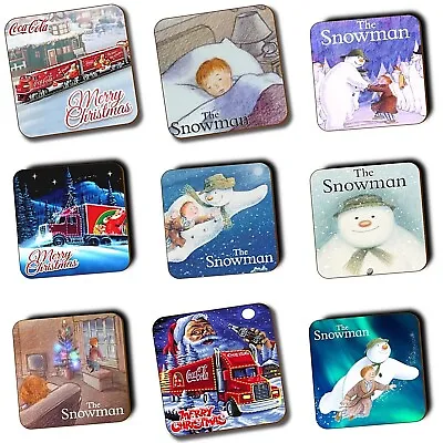 £3.99 • Buy The Snowman - Father Christmas - Coca Cola Christmas Truck - COASTERS - WOODEN