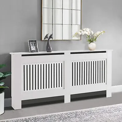 Extra Tall White Radiator Cover Grill Shelf Standing Room Bedroom Lounge Porch • £48.95