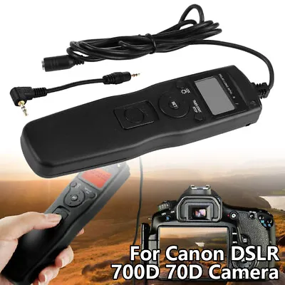 Remote Timer Shutter Time Lapse Intervalometer Camera UK For Canon DSLR 700D 70D • £15.80