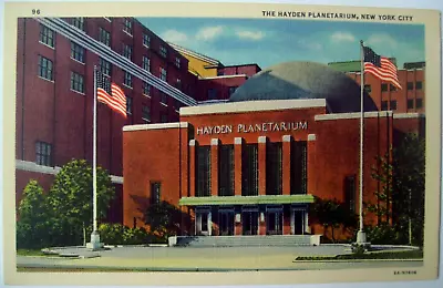 The Hayden Planetarium New York City: Vintage Linen Postcard Unposted • $3