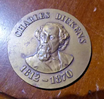 Bronze Medal CHARLES DICKENS 1812 - 1870 • £4.99