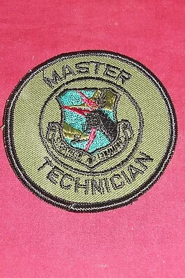 Vintage USAF Master Technician Strategic Command Patch US Air Force Hat Cap Coat • $2.99