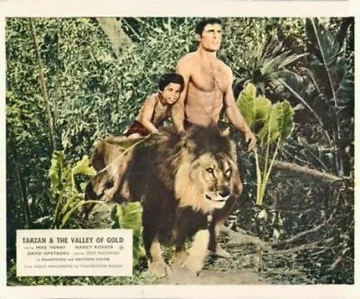 Tarzan And The Valley Of Gold Mike Henry Manuel Padilla Lion Original Lobby Card • $24.99