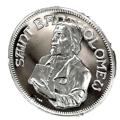 1971 Franklyn Mint - SAINT BARTHOLOMEW / ARMENIA Sterling Silver Art Medal. • $89.95