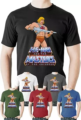 He Man And The Masters Of The Universe Tee 80s Kids Cartoon T-Shirt Top Clothing • £15.50