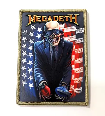 Megadeth Grenades USA SEW/ Iron ON Patch Skull American Thrash Heavy Metal Badge • $6.99