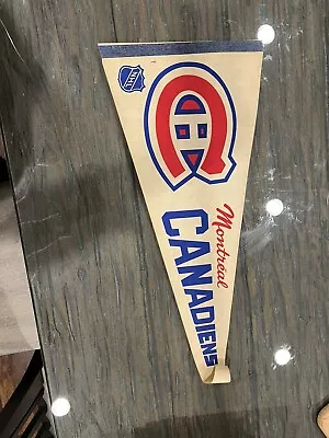 VINTAGE Montreal Canadiens 1980s Pennant. Official NHL Merchandise • $25