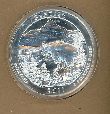 2011 U.S. America Glacier 5 Oz. Silver Gem BU Coin • $139.99