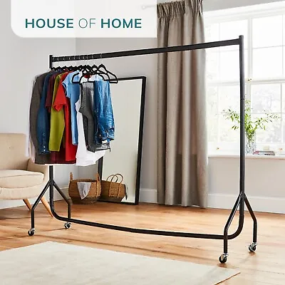 £39.99 • Buy Extra Heavy Duty 6ft Long X 5ft Tall Clothes Rail In Black
