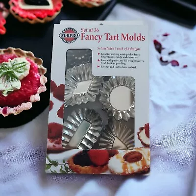 NorPro ~ 36 Fancy Tart Molds | New In Box - Vintage • $22