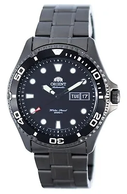 Orient Ray Raven II Automatic 200M Black Dial Bezel Band FAA02003B9 Men's Watch • $373.22