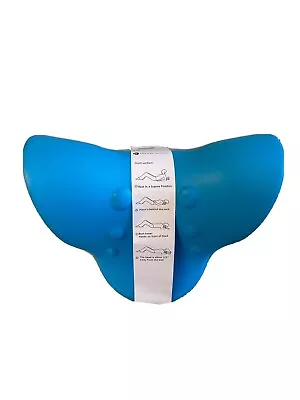 Neck And Shoulder Relaxer Chiropractic Pillow Neck Stretcher(Blue) • $12.99