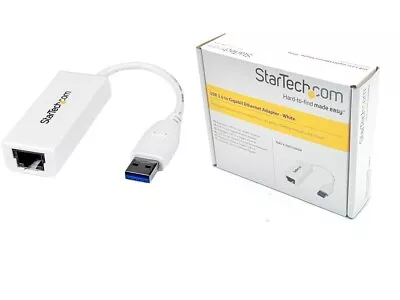 StarTech USB31000SW USB 3.0 To Gigabit Ethernet Adapter White • $16
