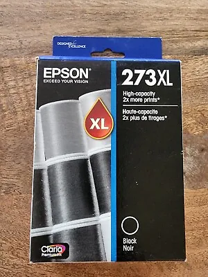 NEW Genuine Epson 273XL High Yield Black Ink Cartridge XP820 XP600 XP610 • $17.50