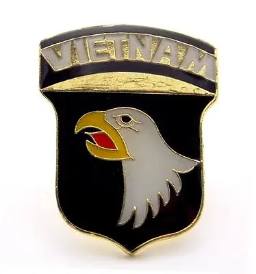 101st Airborne Division US Army Vietnam Lapel Hat Pin Gift Brass Military PPM018 • $7.49