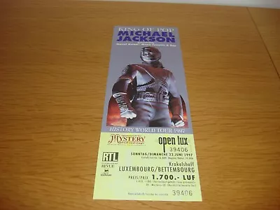 Michael Jackson 22nd June 1997 History Tour Concert Ticket Unused Mega Rare • £49.99