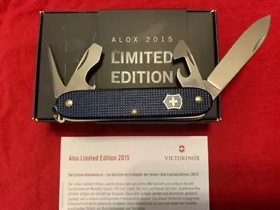 Victorinox Alox Limited Edition 2015 Pioneer Blue With Box 0.8201.L15US2 • $305