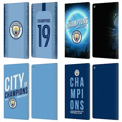 Manchester City Man City Fc 2019 Champions Leather Book Case For Amazon Fire • £21.95