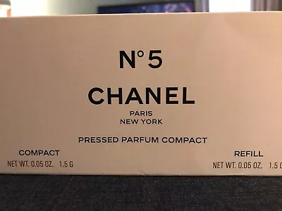 Vintage Chanel No 5 Pressed Parfum Compact Set-New In Box • $195