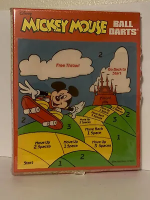 Vintage Disney Mickey Mouse Ball Darts Game Ultra Rare Still Sealed Walt Disney • £38.60