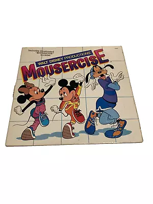 Walt Disney Productions' Mousercise LP Record Various Artists Vinyl 33 RPM • $14.99