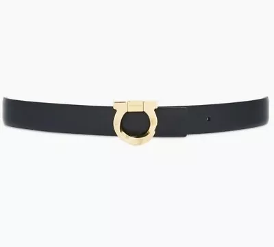New | Salvatore Ferragamo | Reversible Belt With Torchon Gancini | Dust Bag • $315