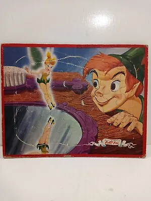 Vintage Walt Disney Peter Pan Frame Tray Puzzle Read Description  • $5.95