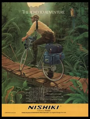 1984 Nishiki Touring-Vintage ORIGINAL Bike/Bicycle Print Ad/mini Poster-1980's • $9.95