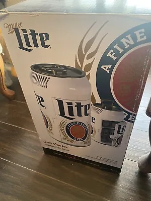 Miller Lite 8 Can Portable Mini Fridge AC/DC Personal Mini Cooler Refrigerator • $100