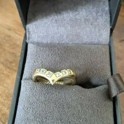 £760 • Buy Clogau 18ct Yellow Gold 6 Diamond Ring Size K
